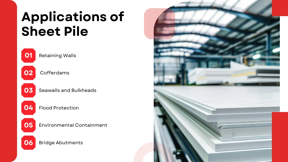 Applications of Sheet Piles