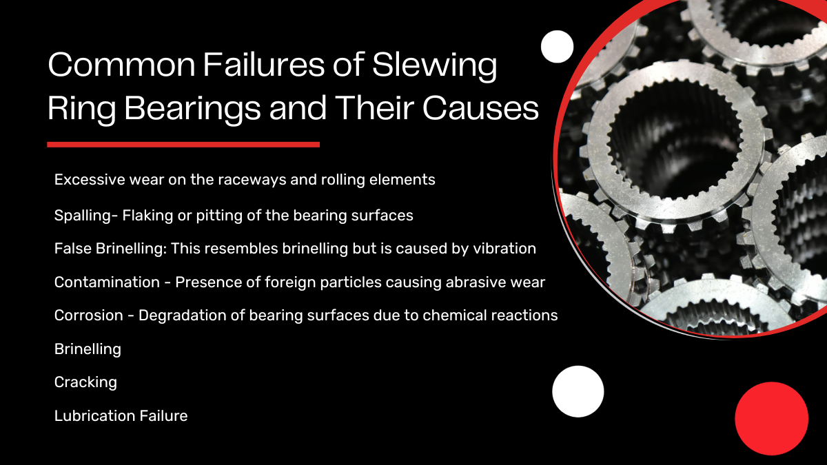 Common Failures of Slewing Ring Bearings and Their Causes