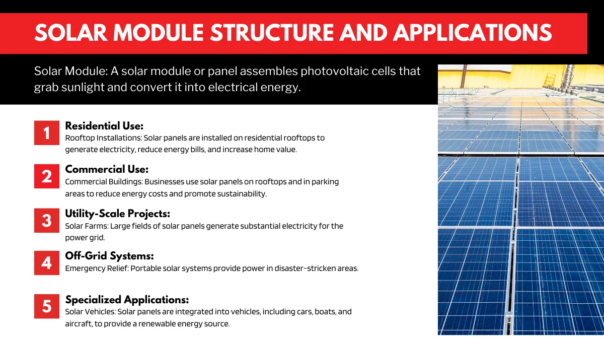 Solar Module Structure and Applications