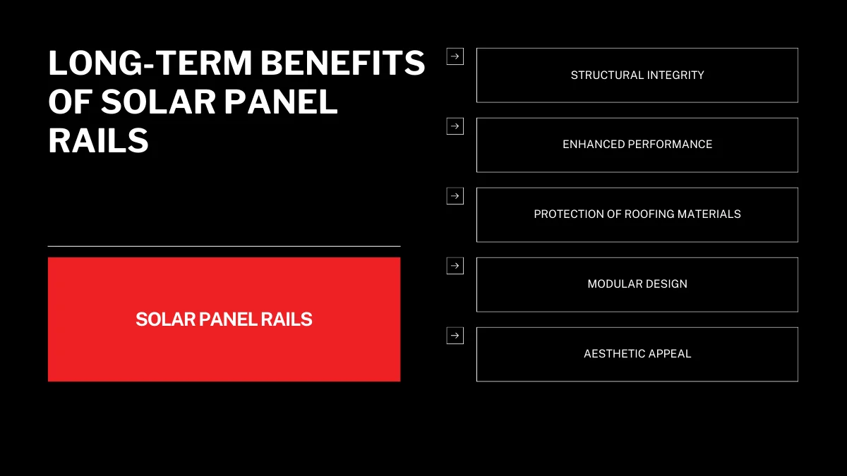 Long-Term Benefits of Solar Panel Rails