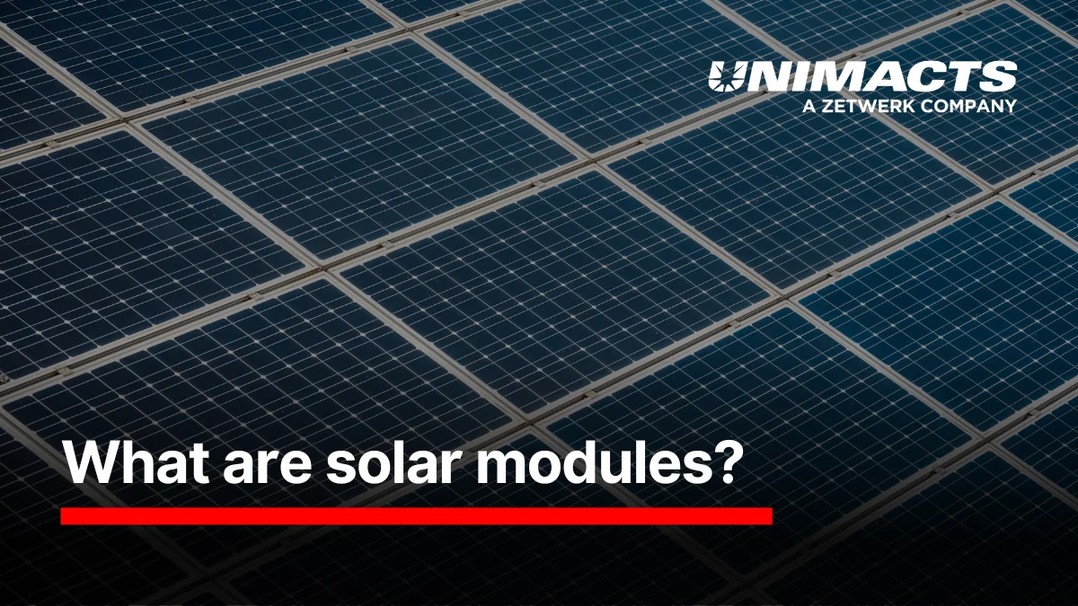 What are solar modules